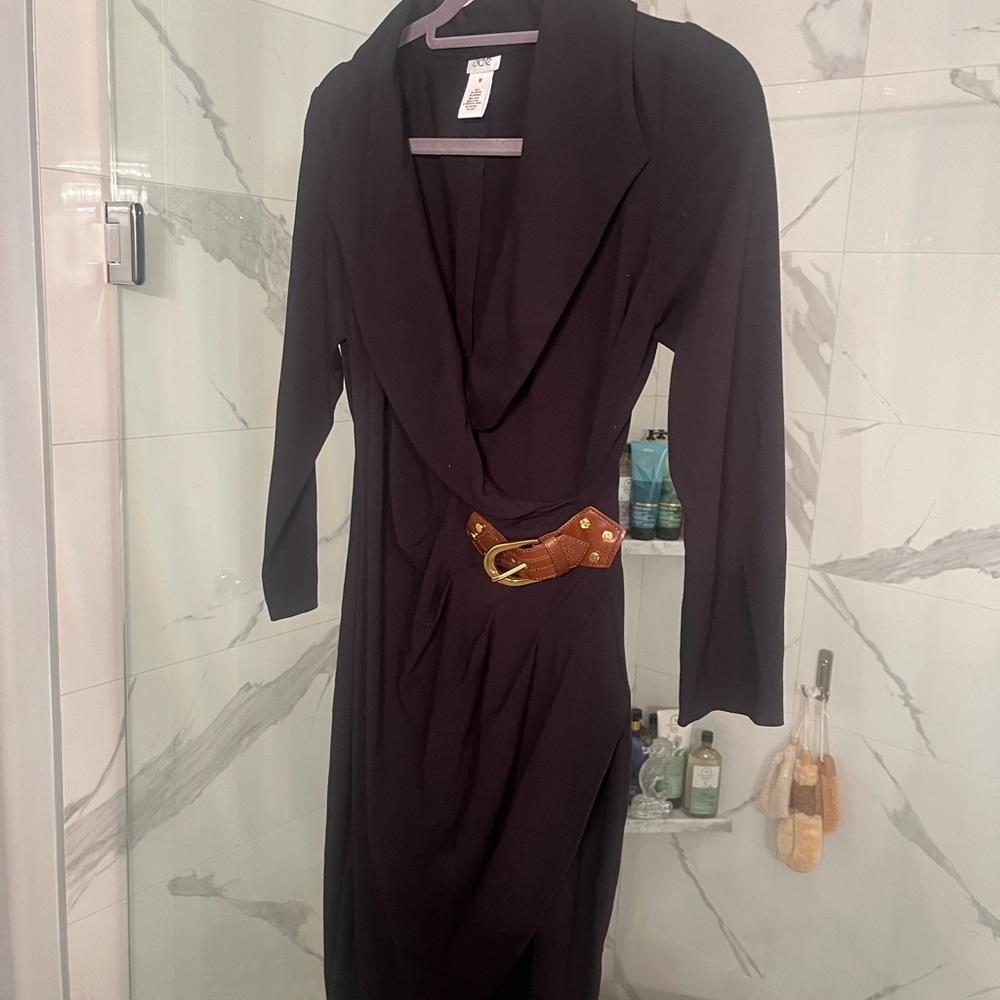 Cache size medium buckled career dress classy looks like new!